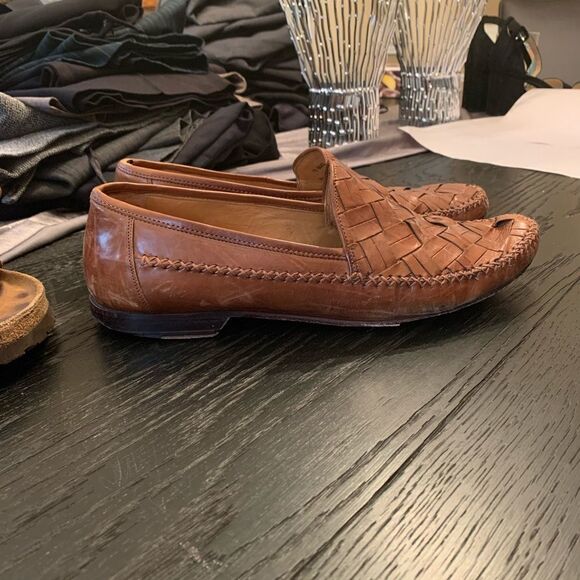 Johnston & Murphy Basket Weave Loafers sz 11